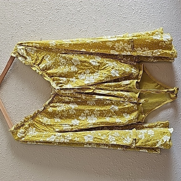 FREE People Yellow Floral Bodysuit - Picture 4 of 10